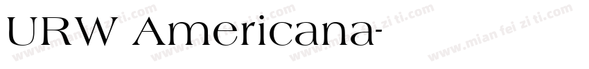 URW Americana字体转换